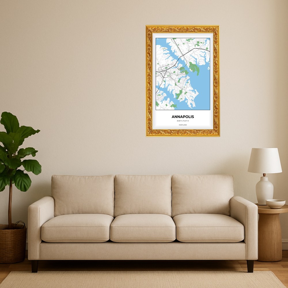 Annapolis Maryland Simple Rectangle Mockup