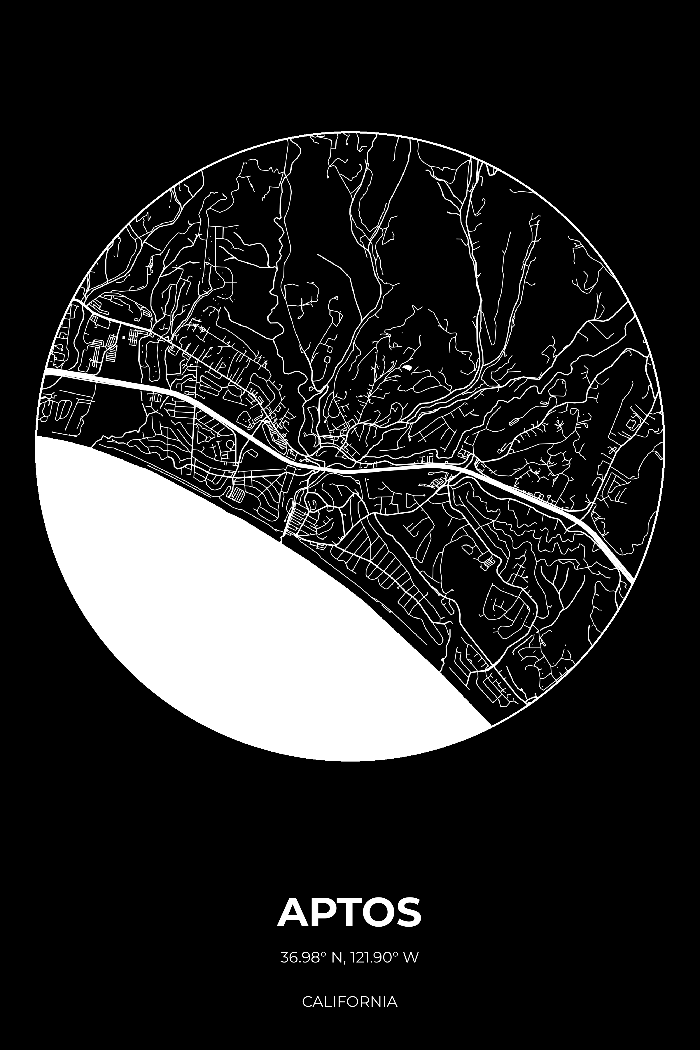 Aptos, California Inverse circle map