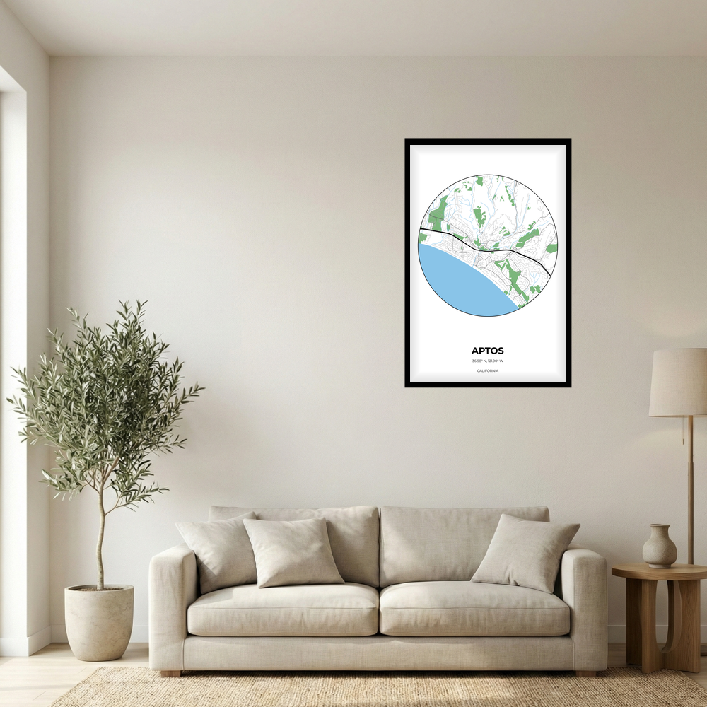 Aptos, California Simple circle mockup