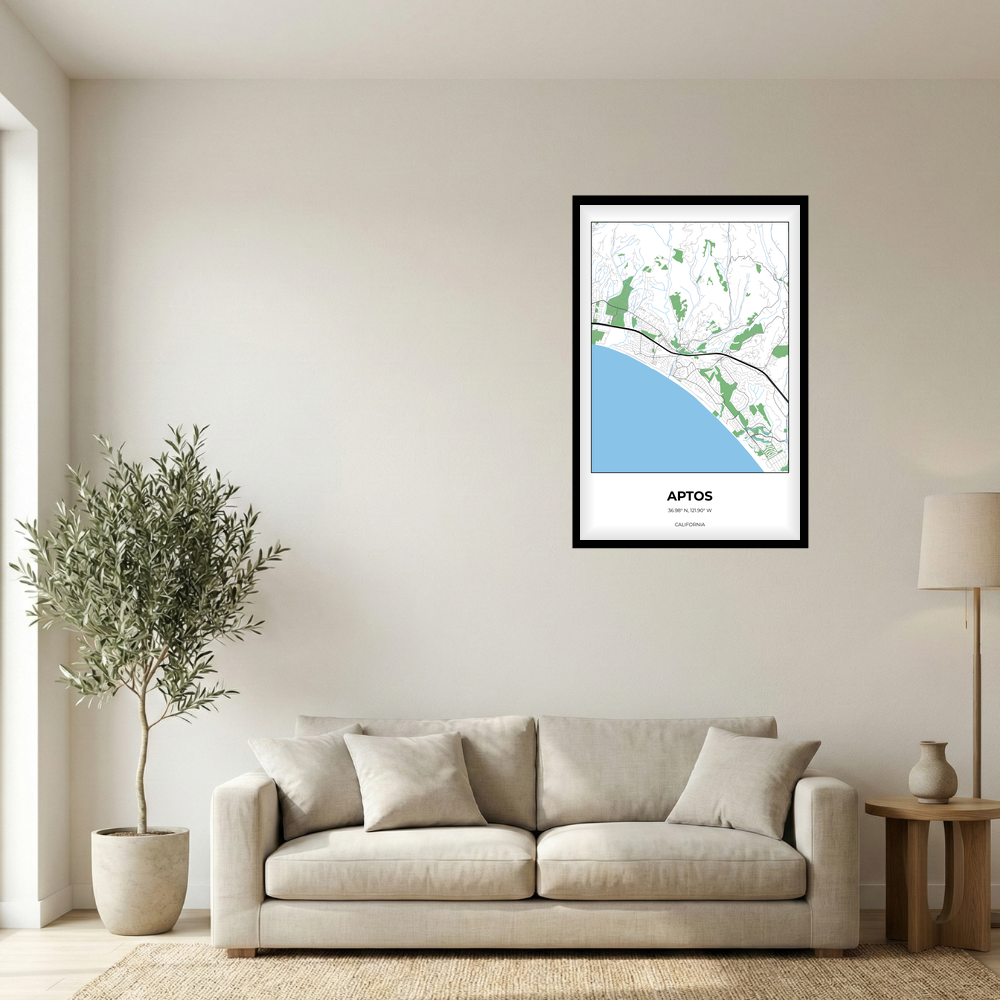 Aptos, California Simple rectangle mockup