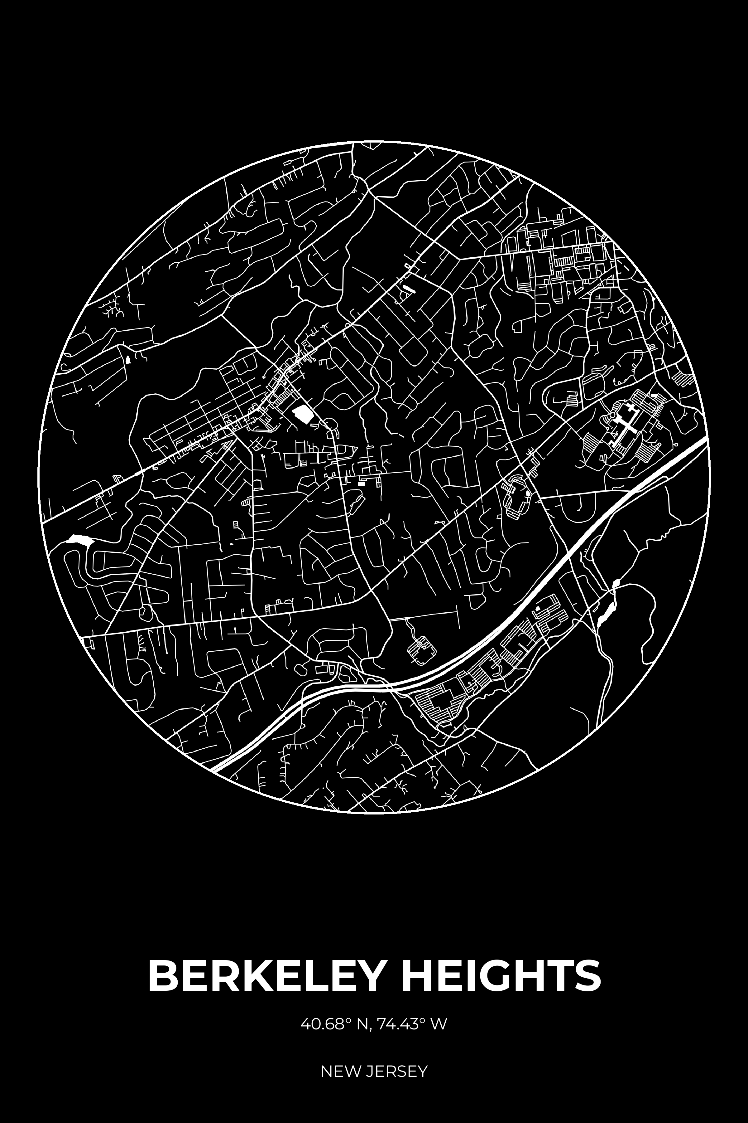 Berkeley Heights, New Jersey Inverse circle map