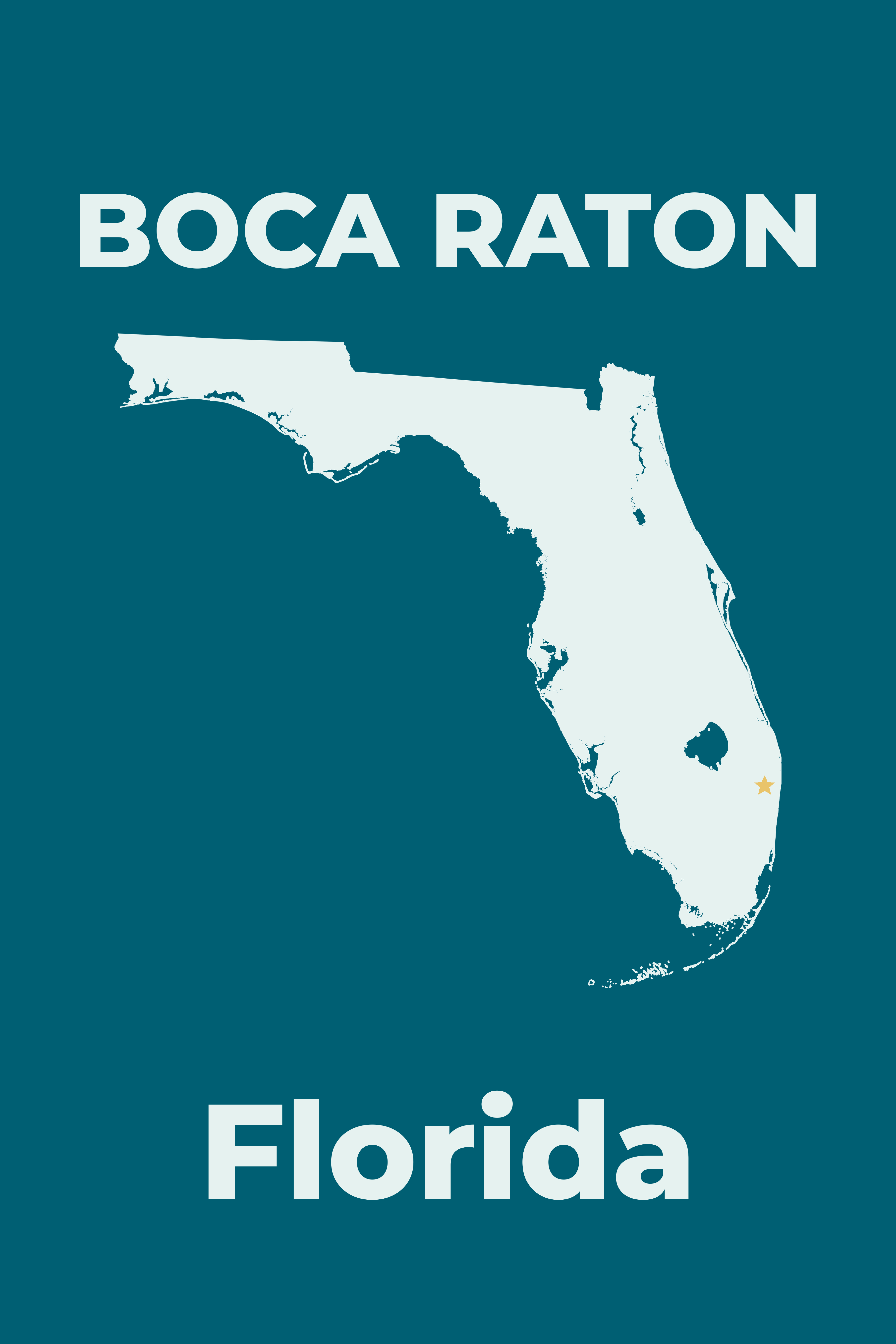 Boca Raton, Florida Hometown poster