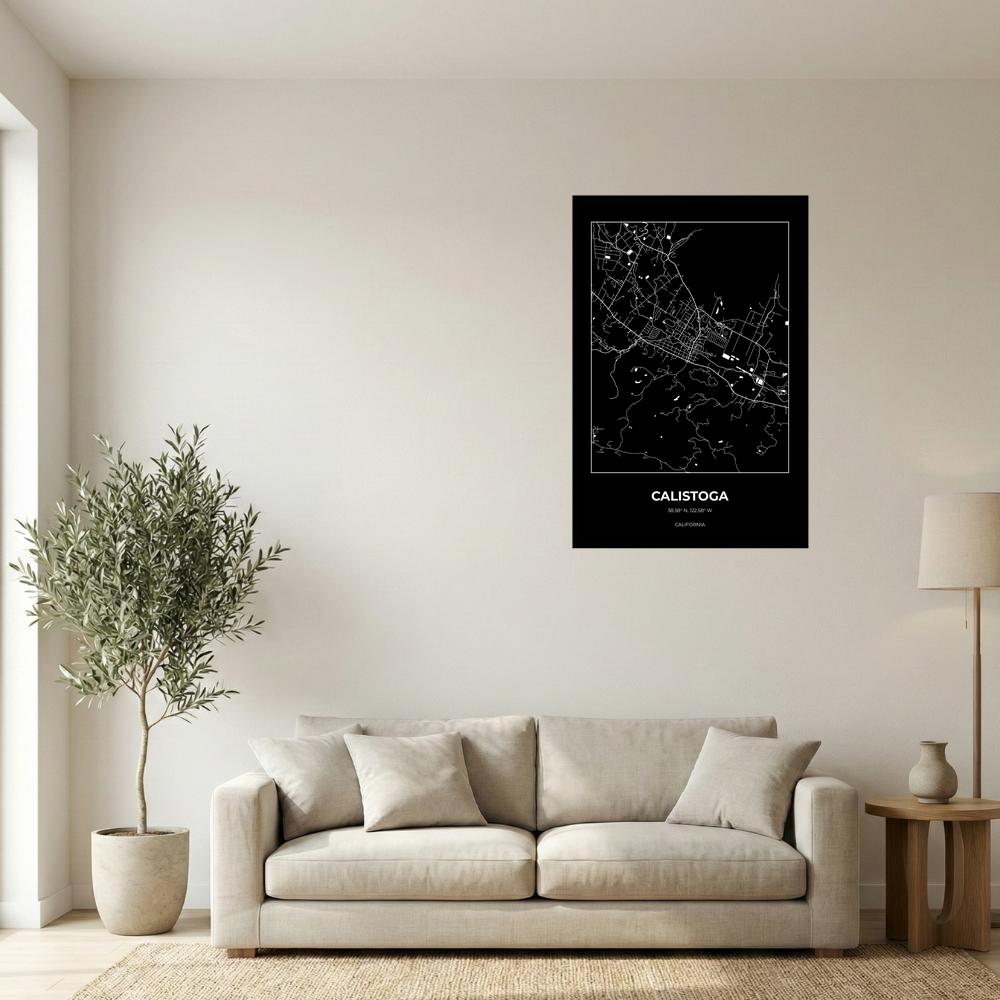 Calistoga, California Inverse rectangle mockup