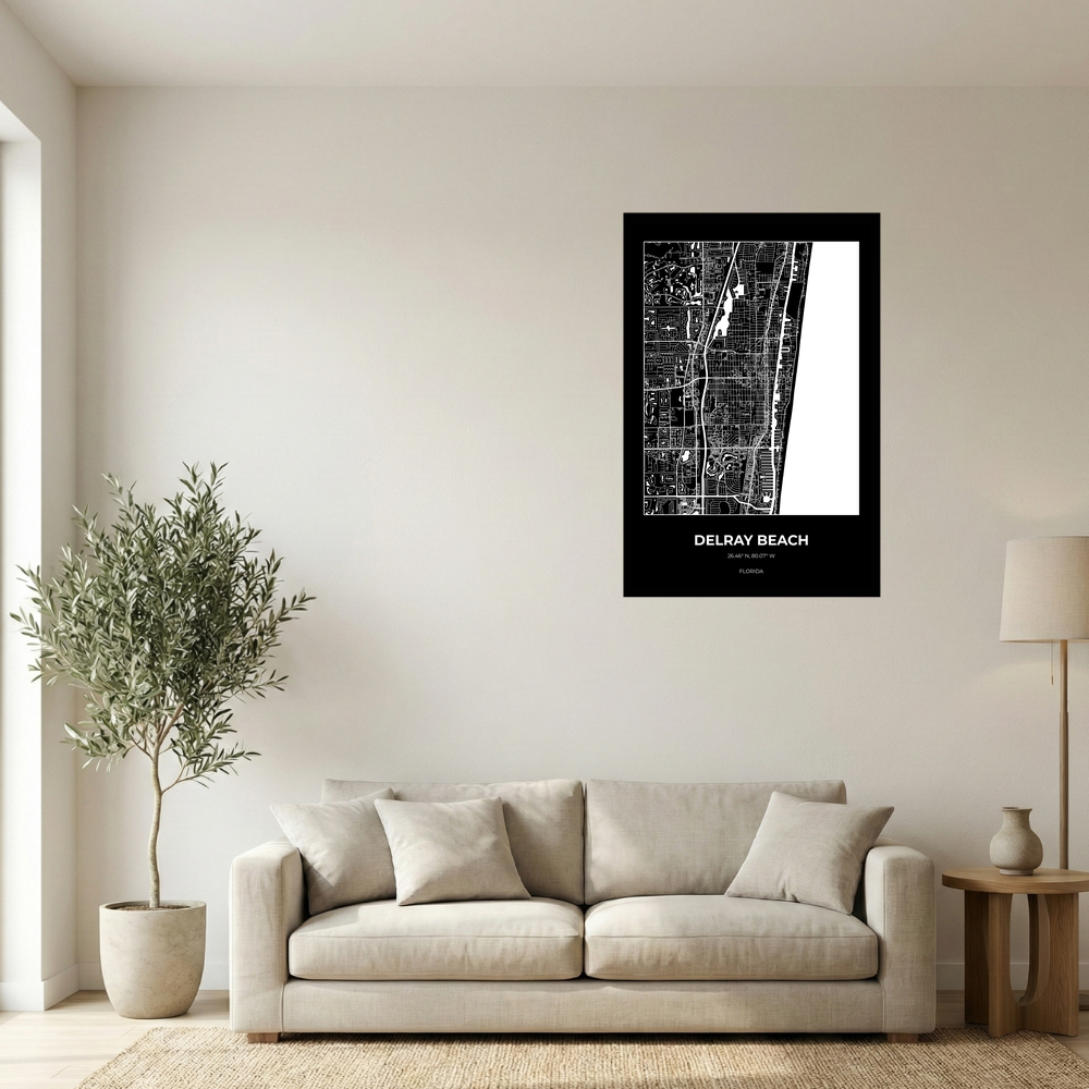 Delray Beach, Florida Inverse rectangle mockup