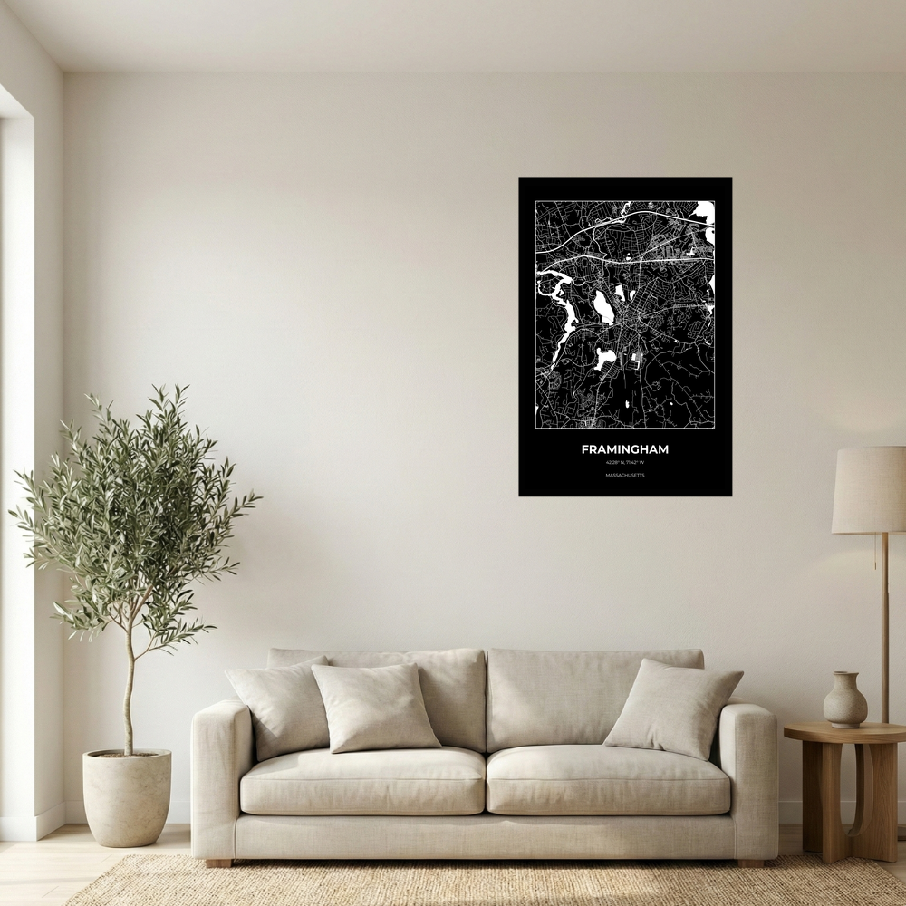 Framingham, Massachusetts Inverse rectangle mockup