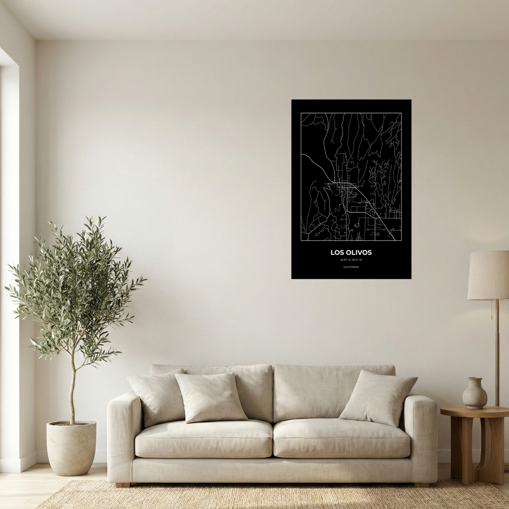 Los Olivos, California Inverse rectangle mockup