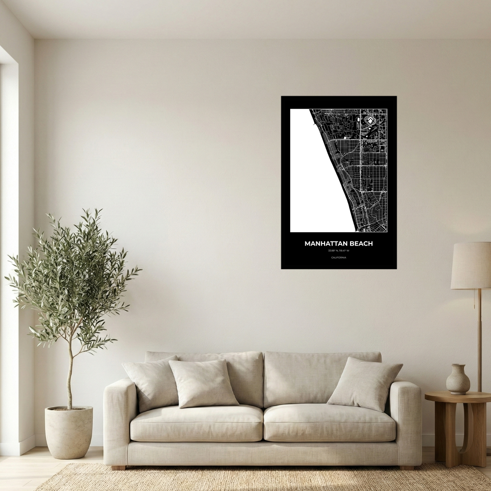 Manhattan Beach, California Inverse rectangle mockup