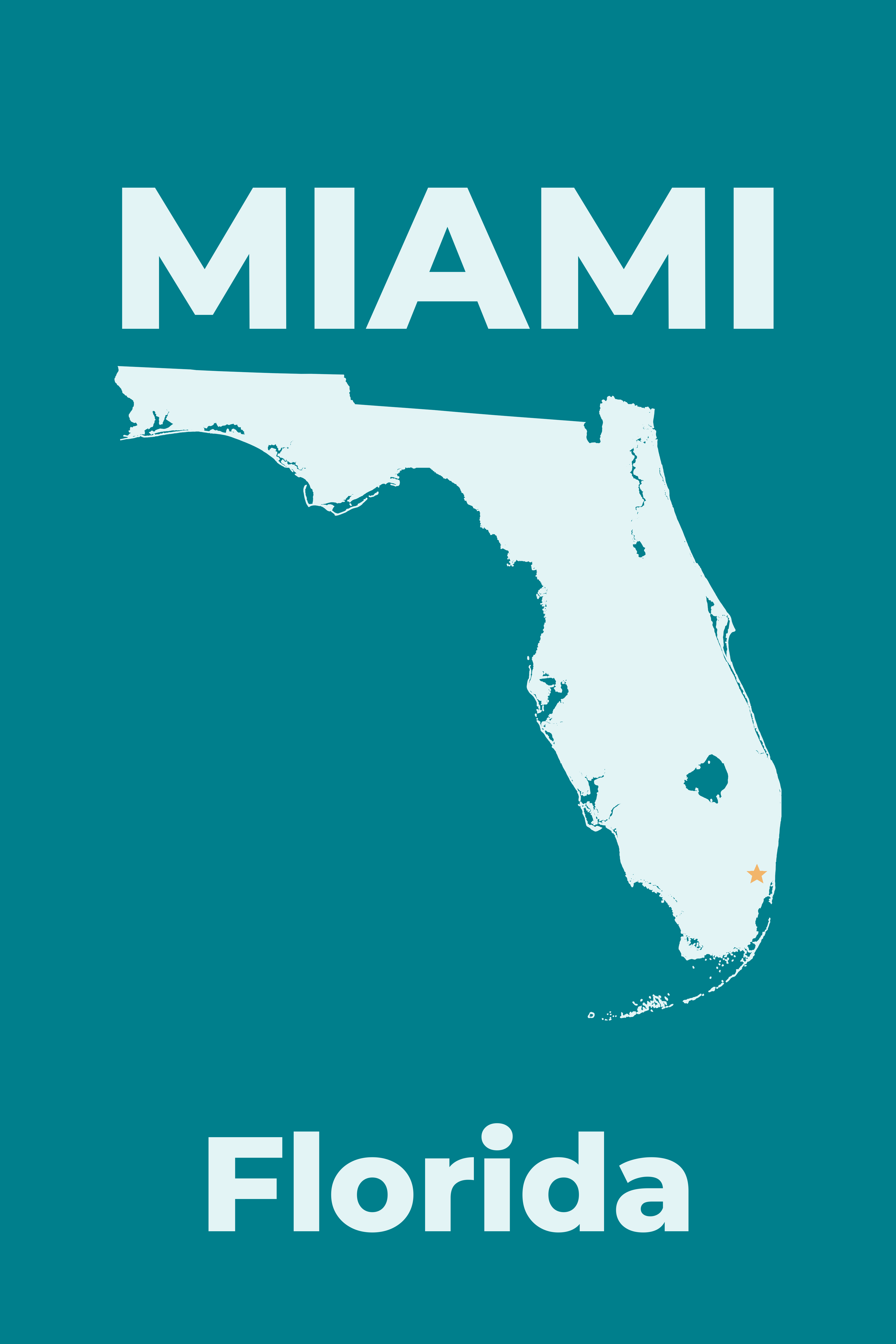 Miami, Florida Hometown poster