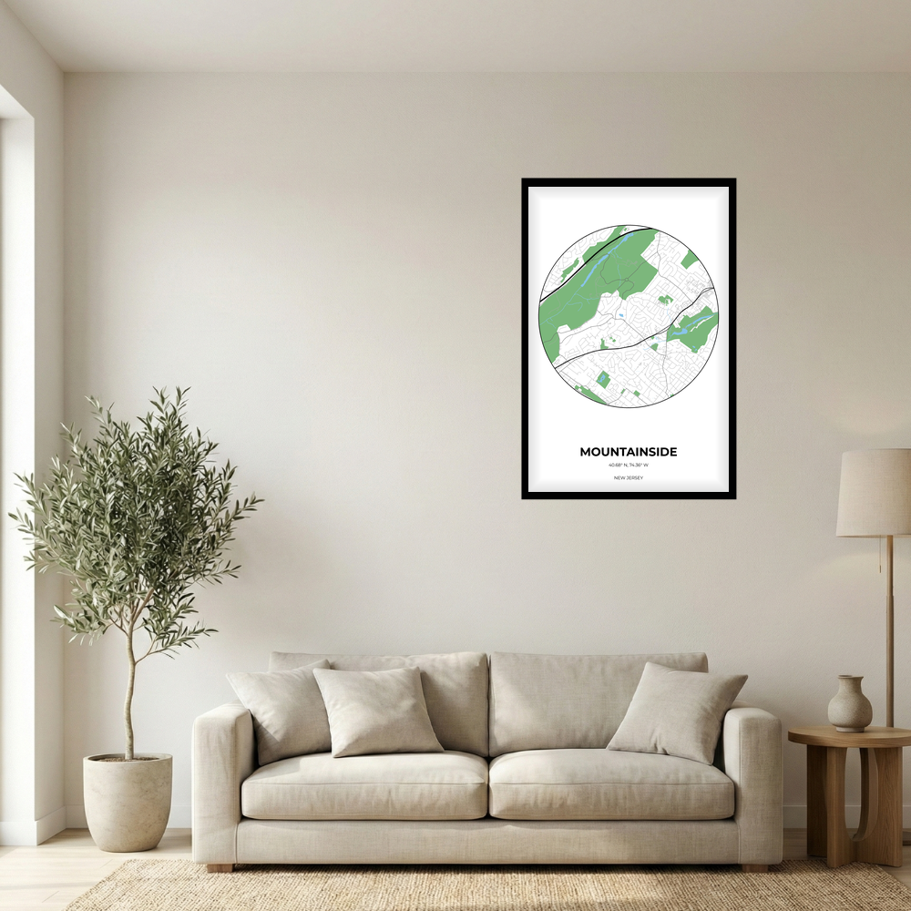 Mountainside, New Jersey Simple circle mockup