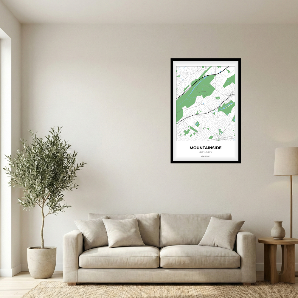 Mountainside, New Jersey Simple rectangle mockup