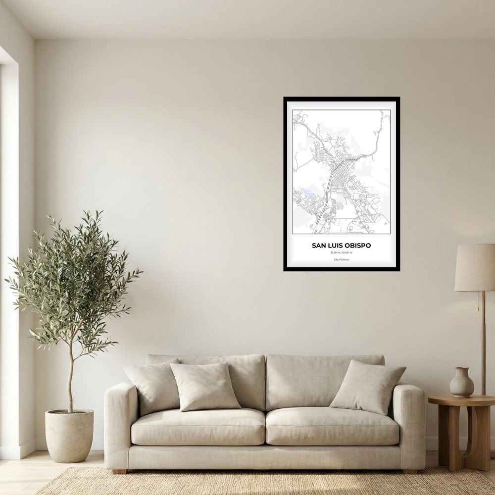 San Luis Obispo, California Winter rectangle mockup