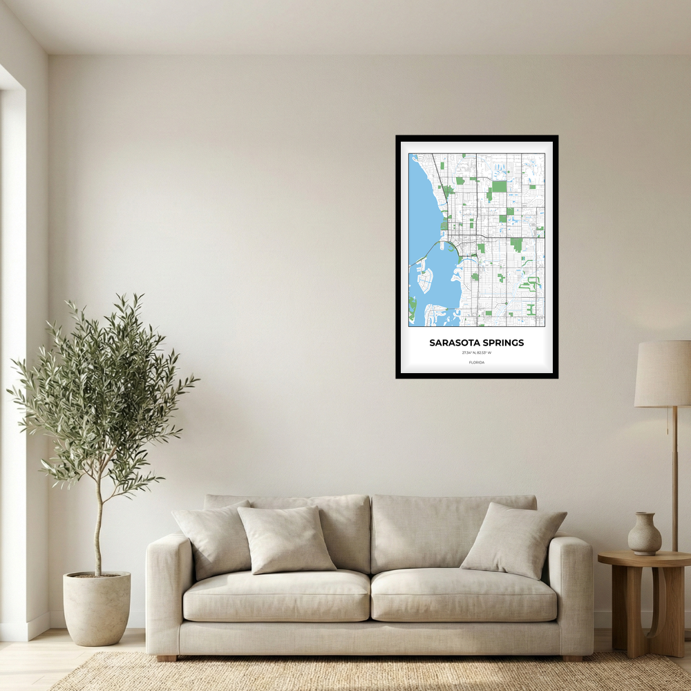 Sarasota Springs, Florida Simple rectangle mockup