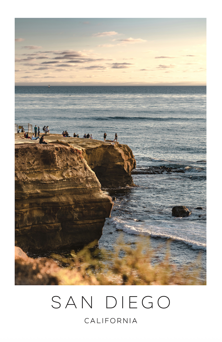 San Diego, California Photo Print - Cliff