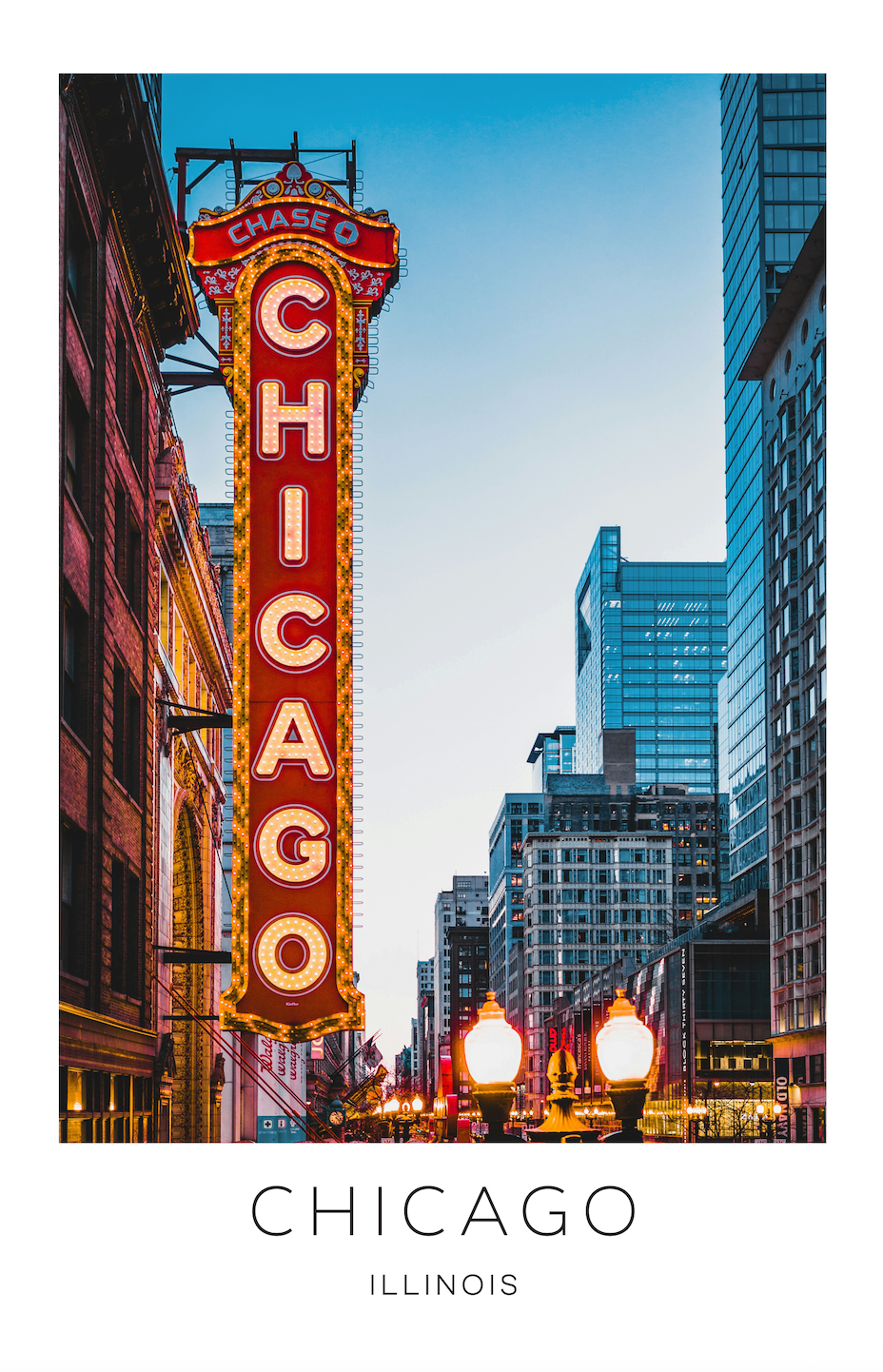 Chicago, Illinois Photo Print - Sign