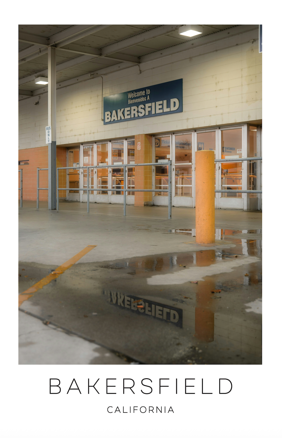 Bakersfield, California Photo Print - Welcome