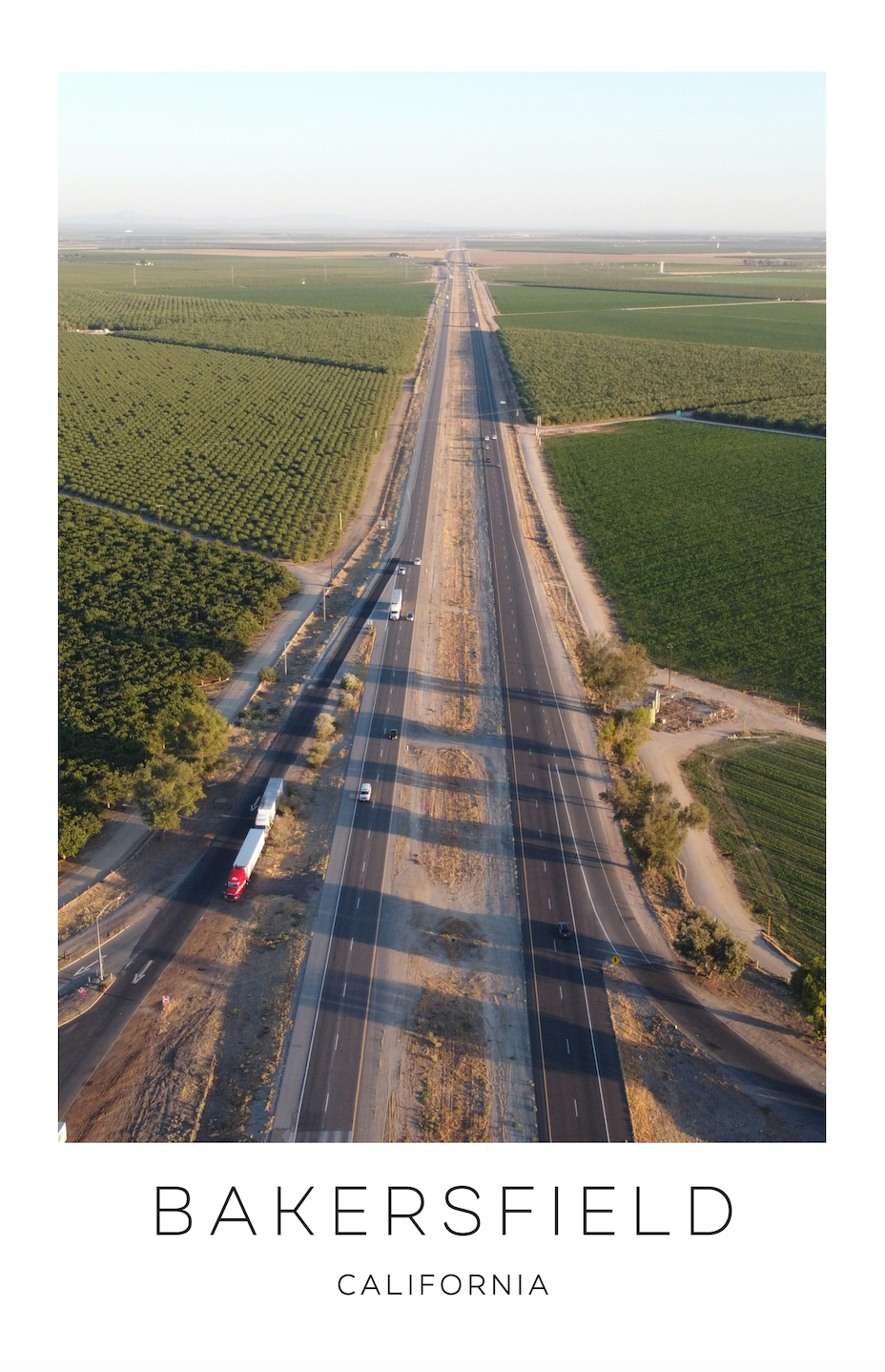Bakersfield, California Photo Print - Roads