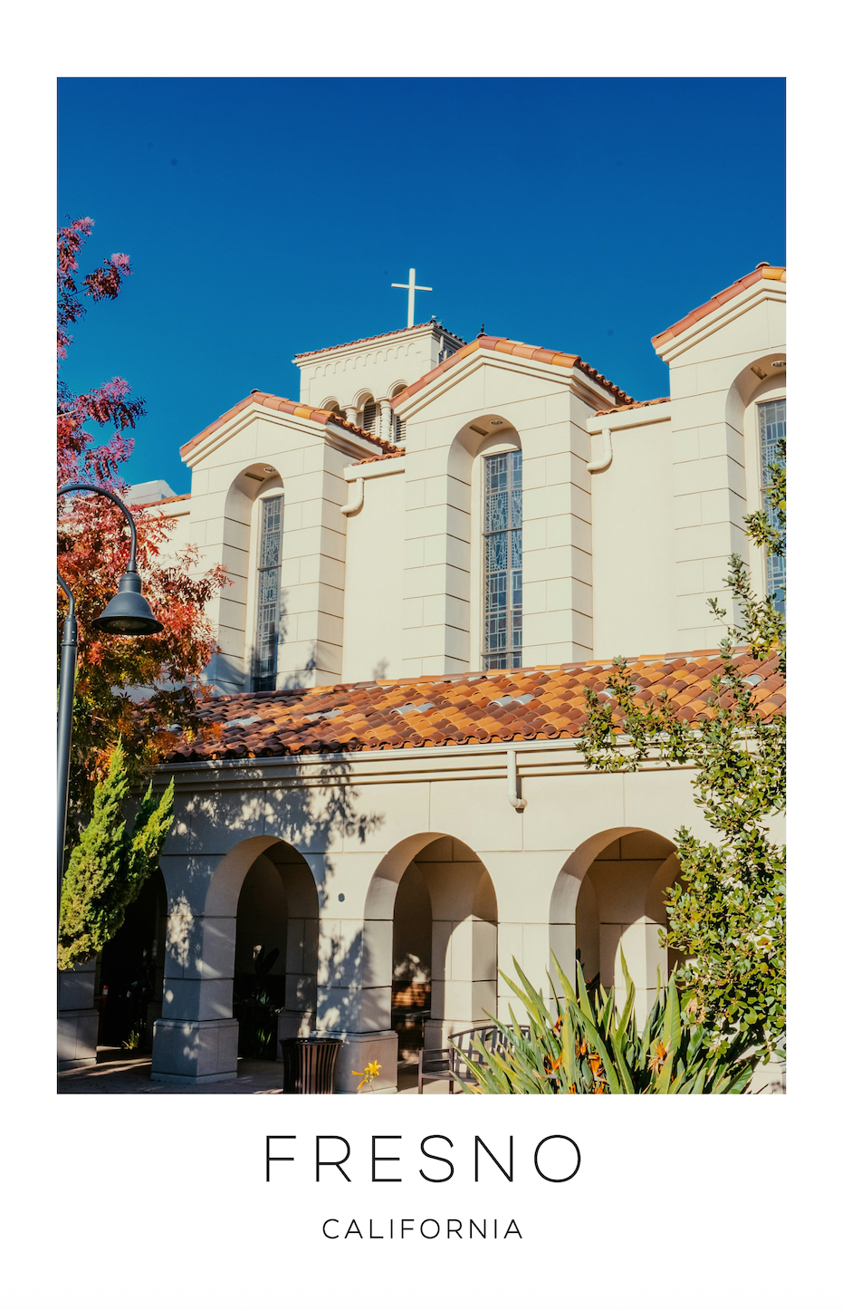 Fresno, California Photo Print - Church