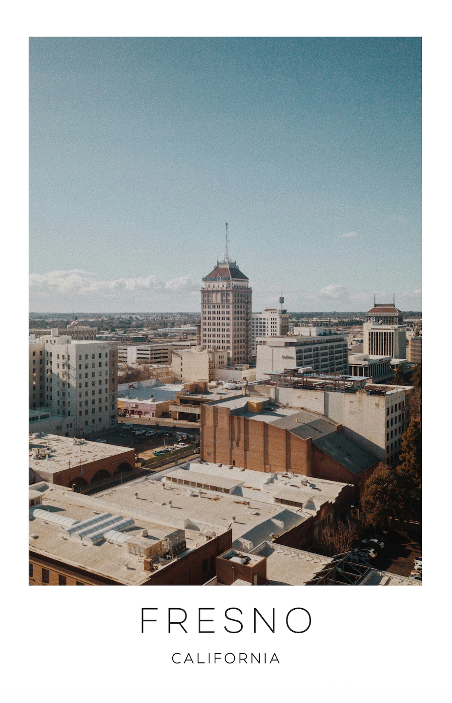 Fresno, California Photo Print - Downtown