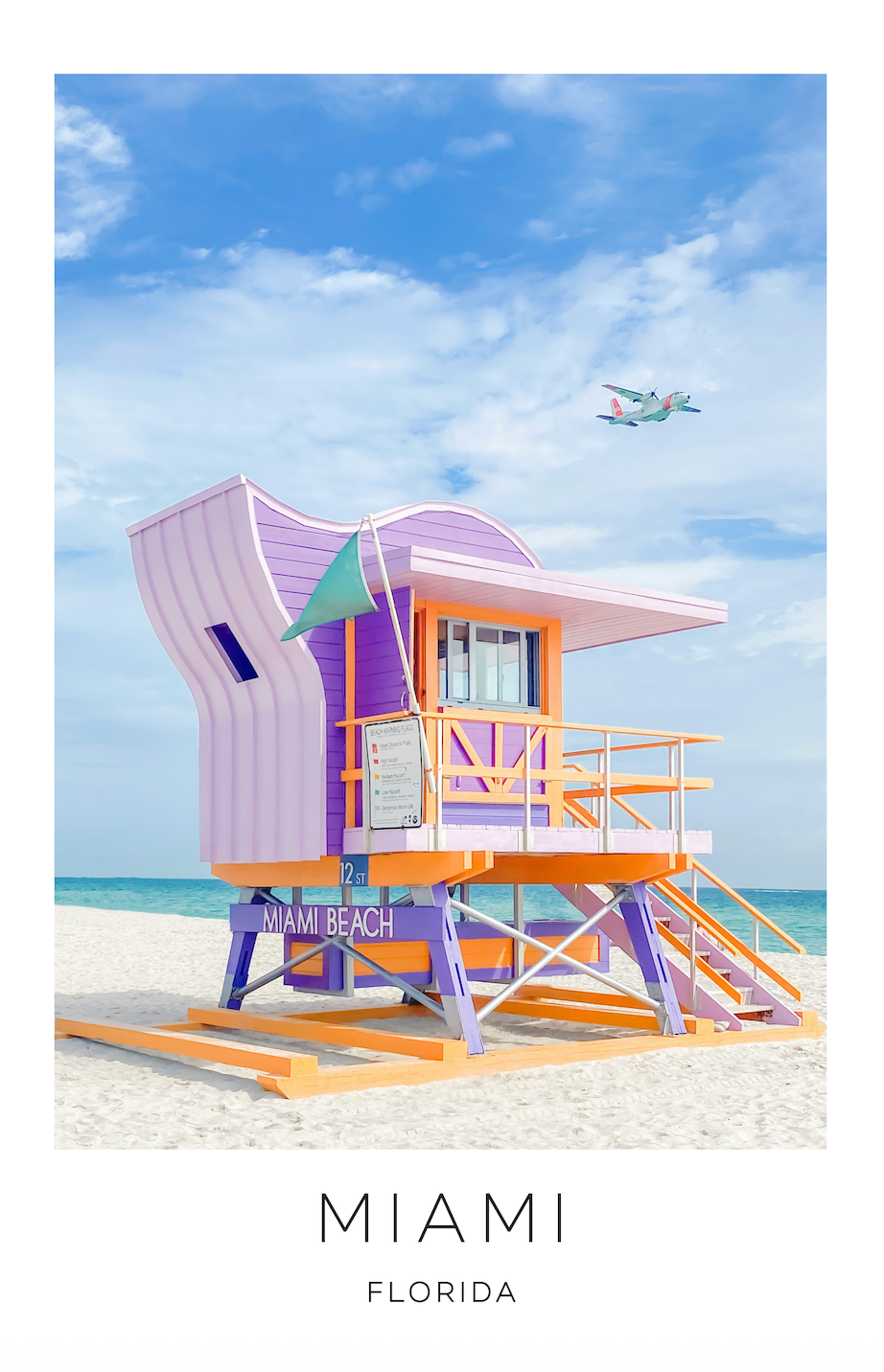 Miami, Florida Photo Print - Lifeguard