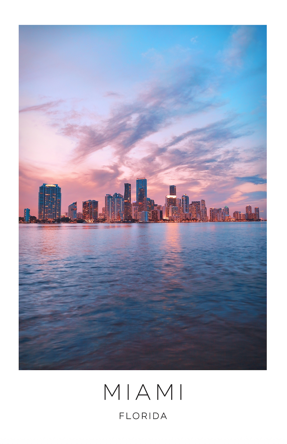 Miami, Florida Photo Print - Sunset