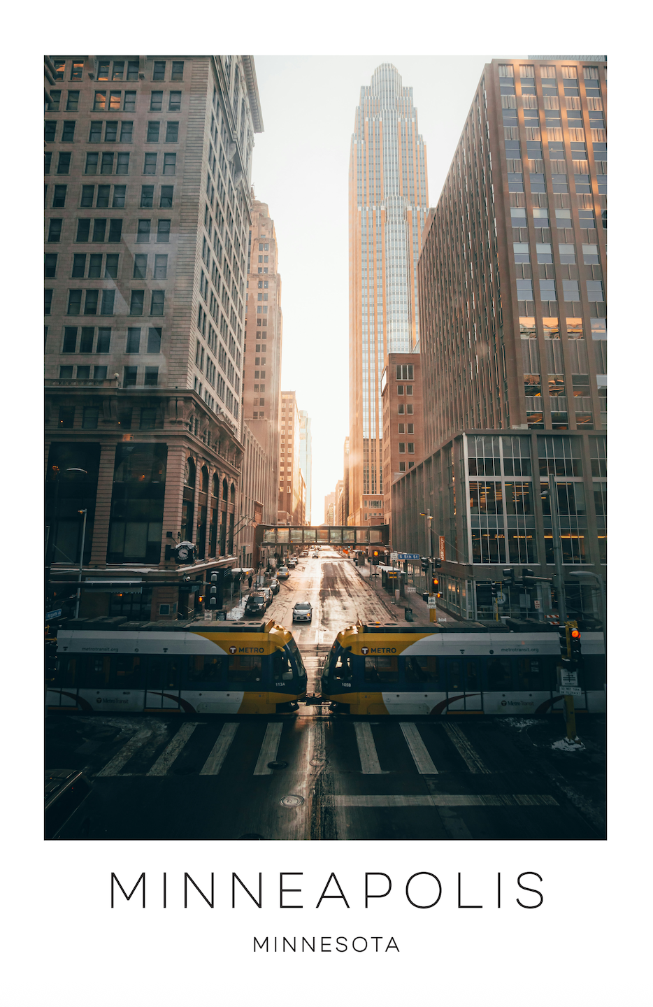 Minneapolis, Minnesota Photo Print - Tram
