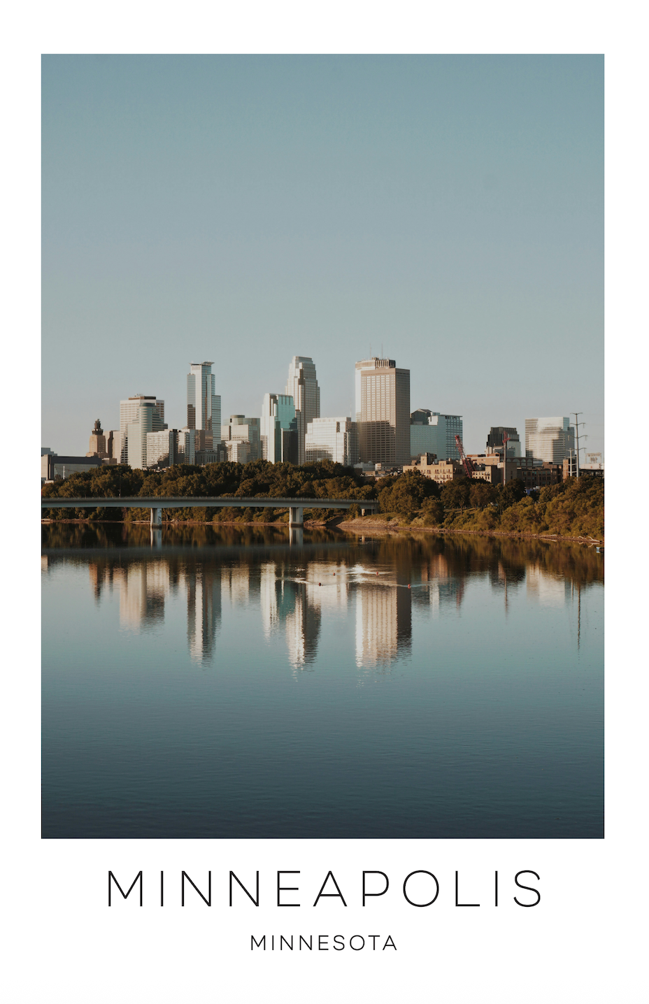 Minneapolis, Minnesota Photo Print - Skyline