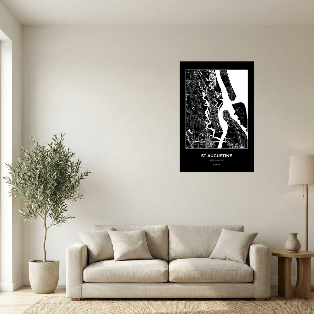 St Augustine, Florida Inverse rectangle mockup