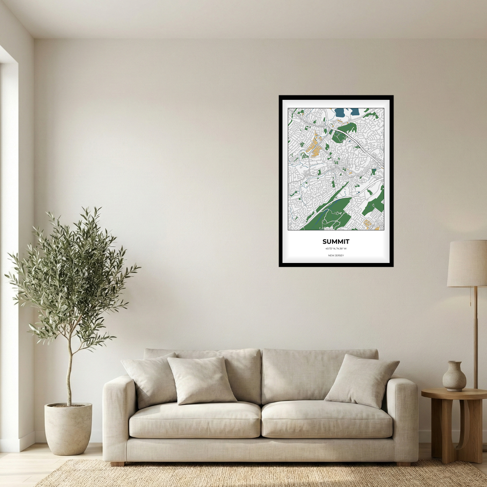 Summit, New Jersey Detailed rectangle mockup