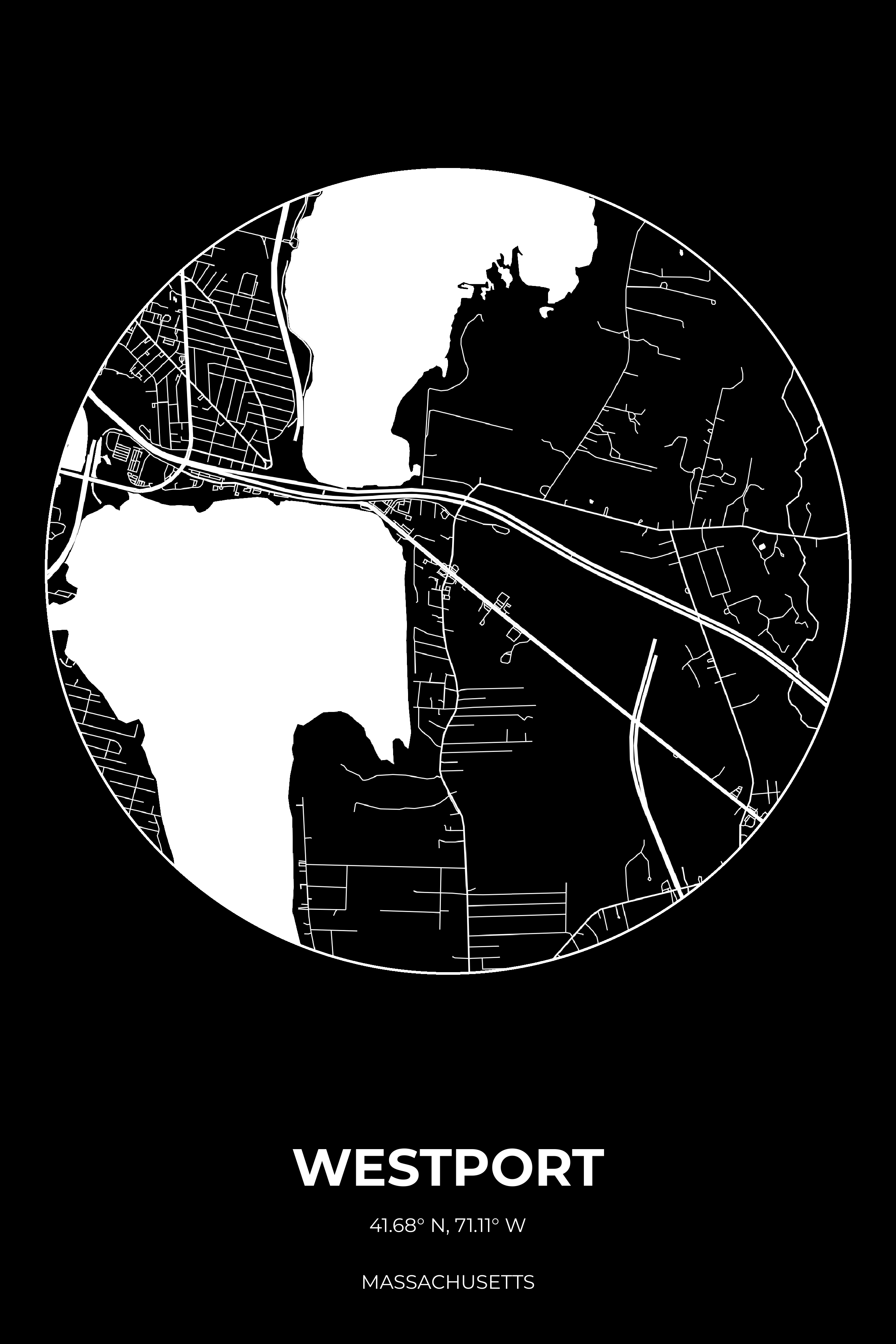 Westport, Massachusetts Inverse circle map