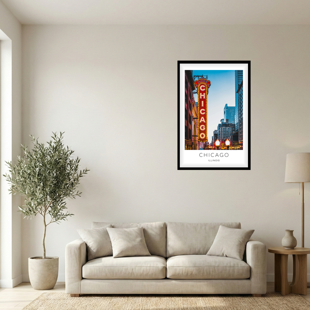 Chicago, Illinois Photo Print - Sign
