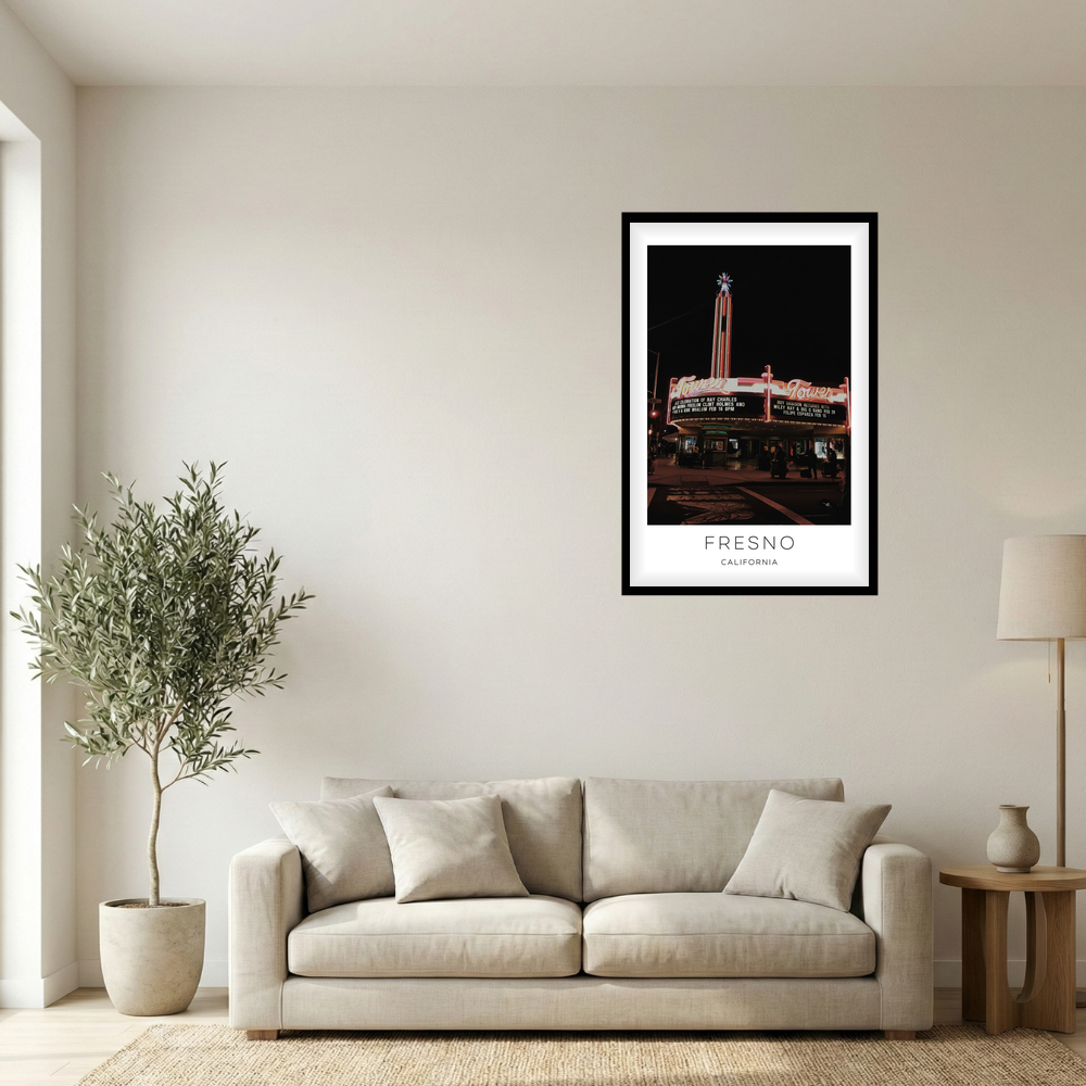 Fresno, California Photo Print - Night