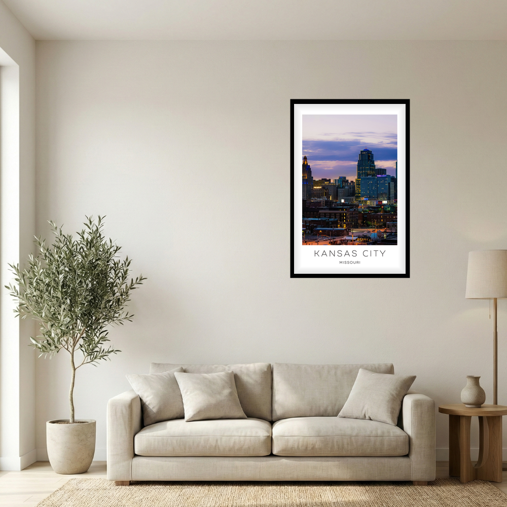 Kansas City, Missouri Photo Print - Night