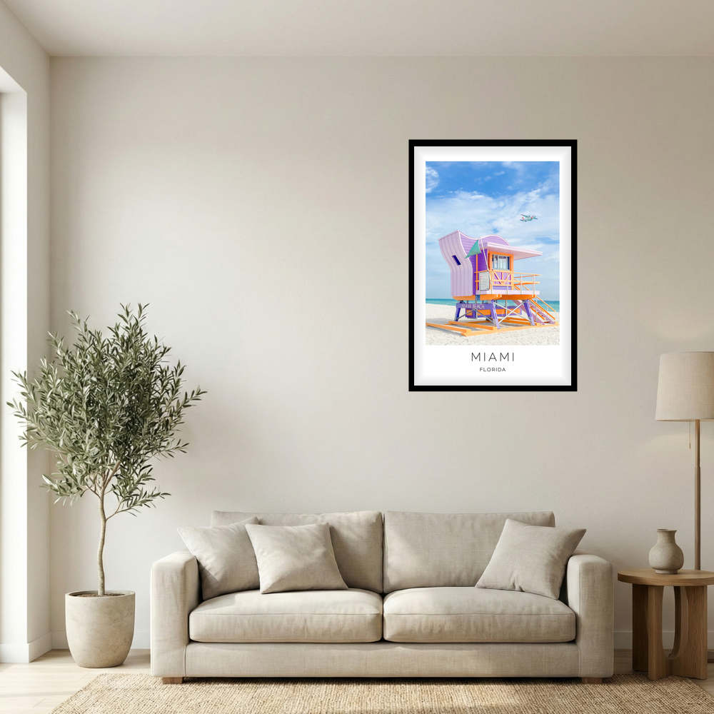 Miami, Florida Photo Print - Lifeguard