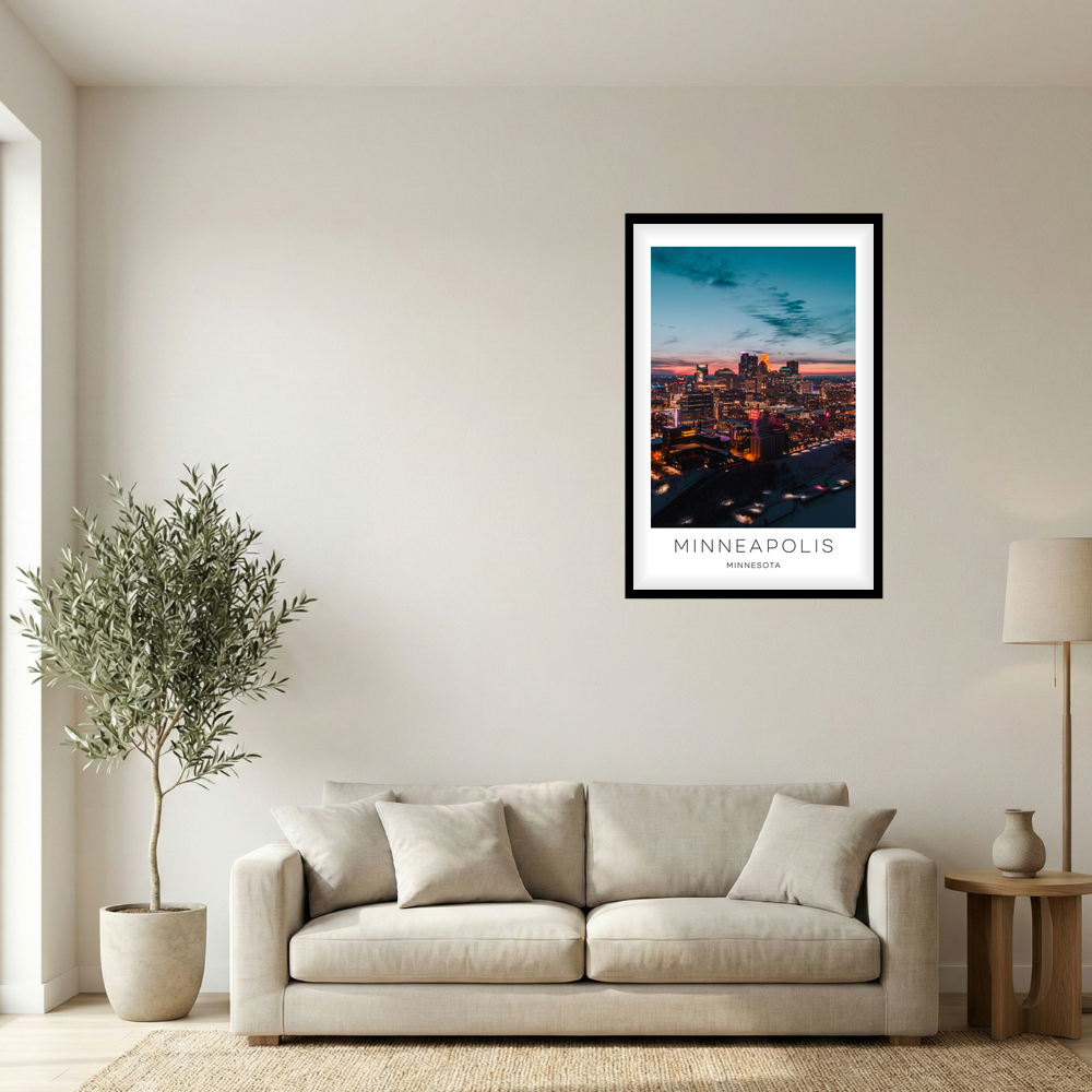 Minneapolis, Minnesota Photo Print - Sunset