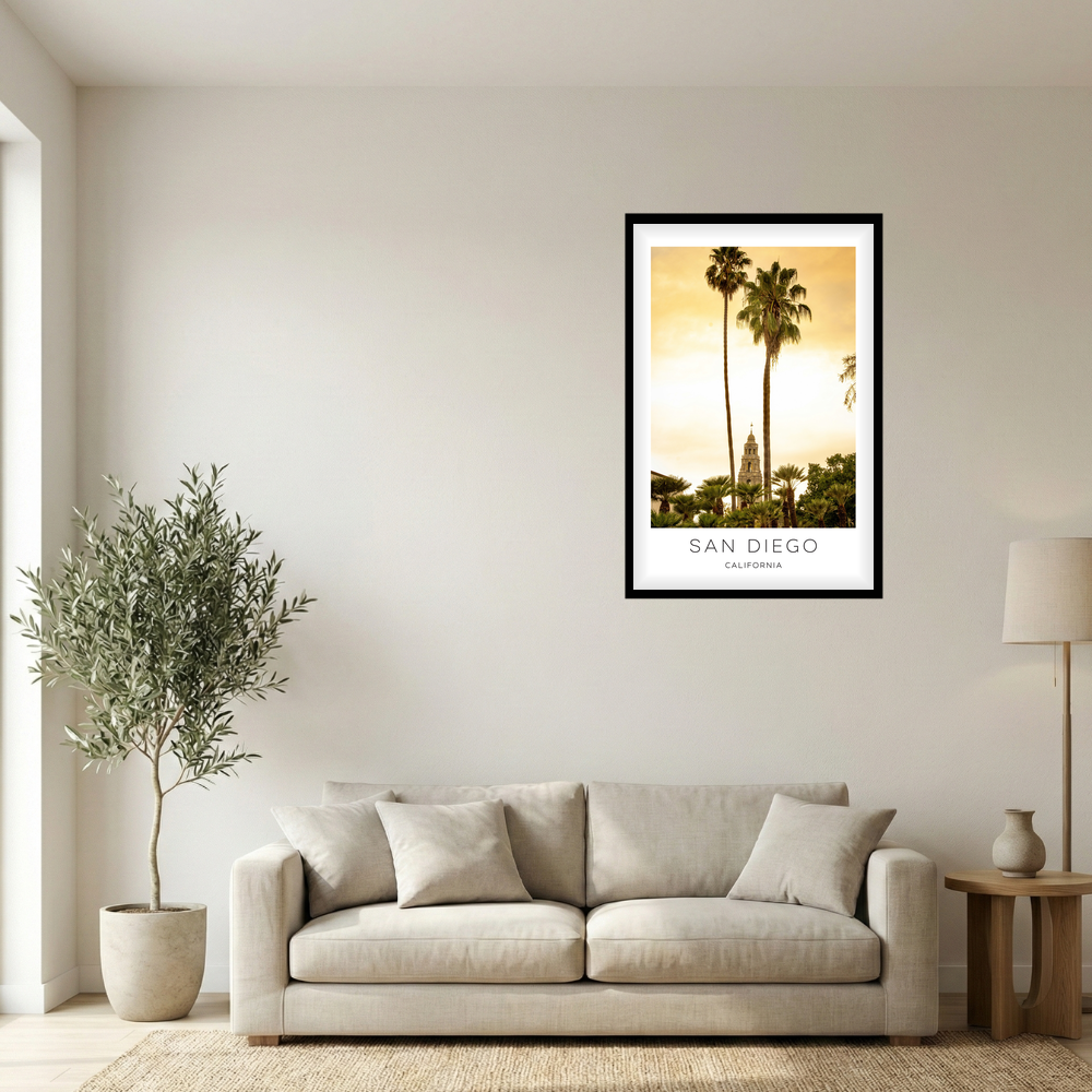 San Diego, California Photo Print - Palm Trees