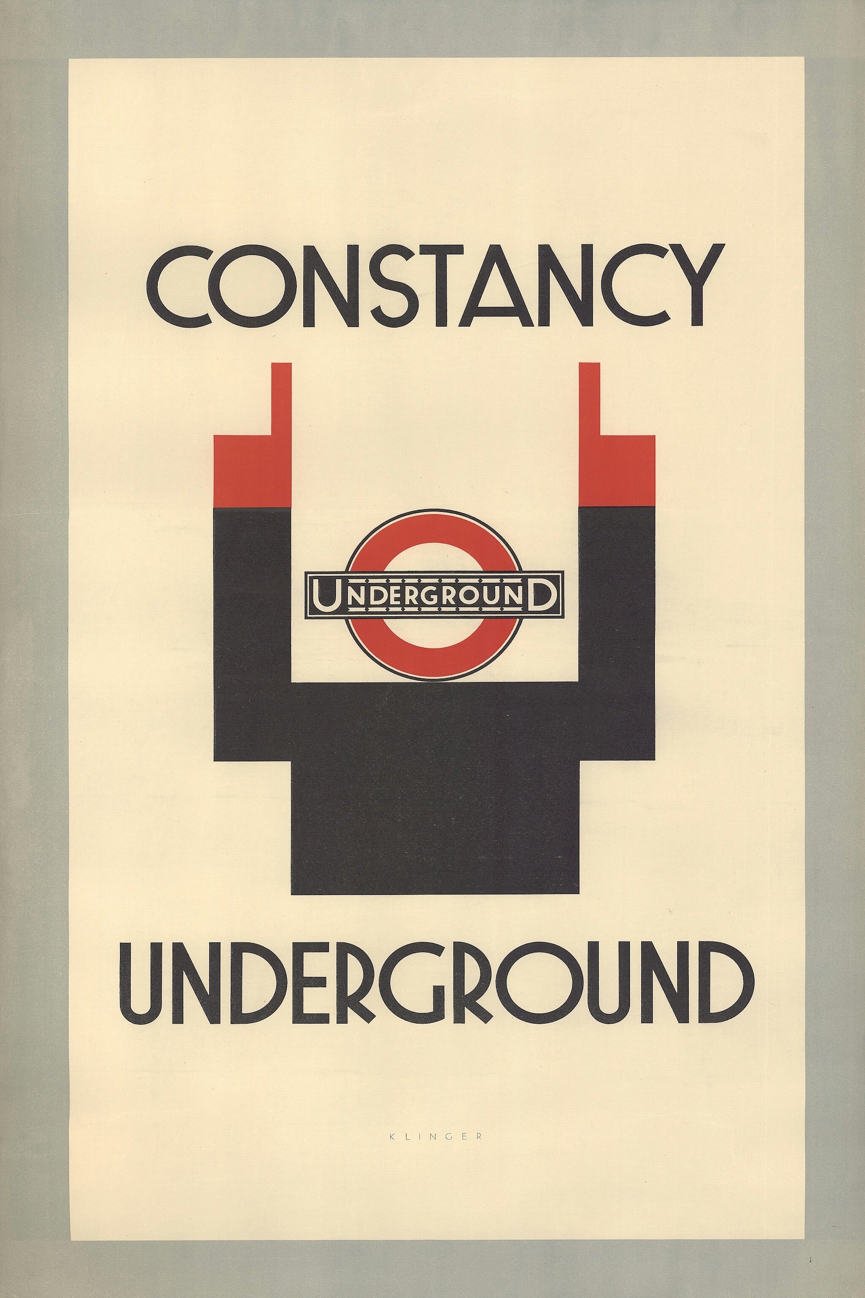 Vintage London Underground Tube Advertising Map Print