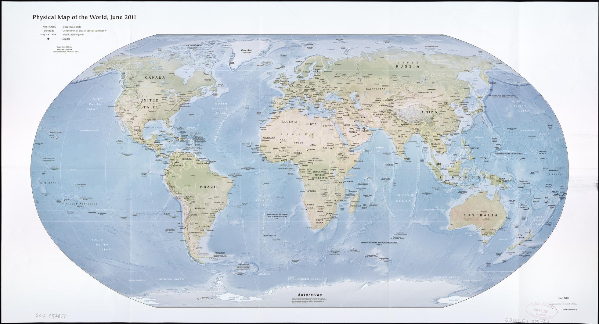 Modern World Time Zones Map