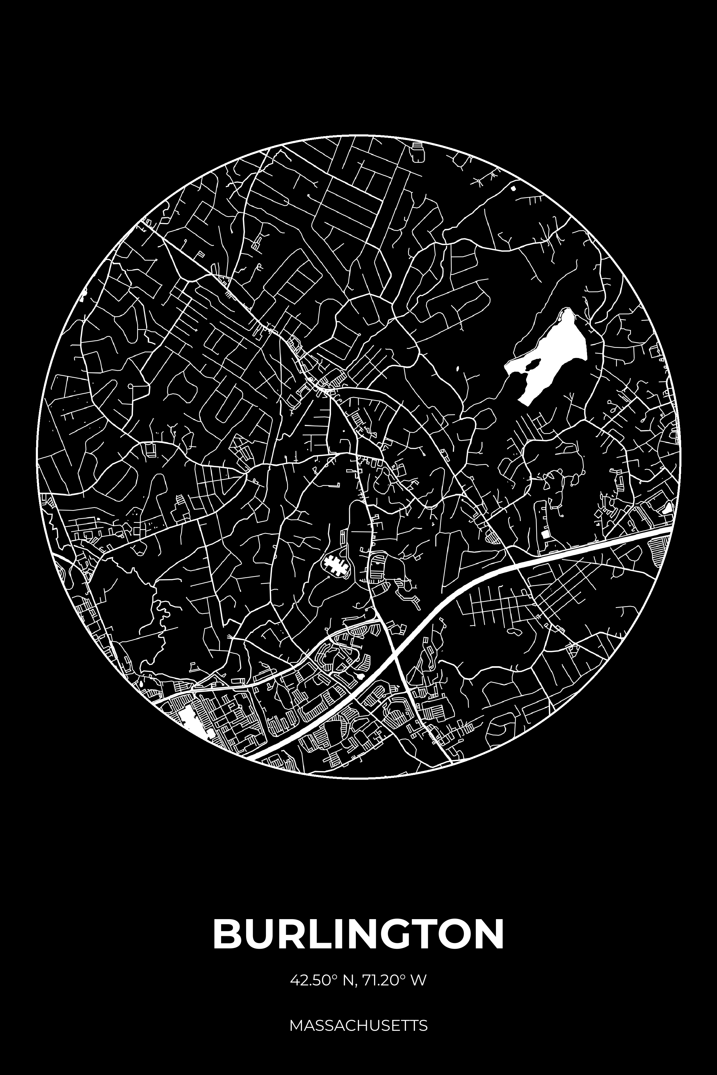Burlington, Massachusetts Inverse circle map