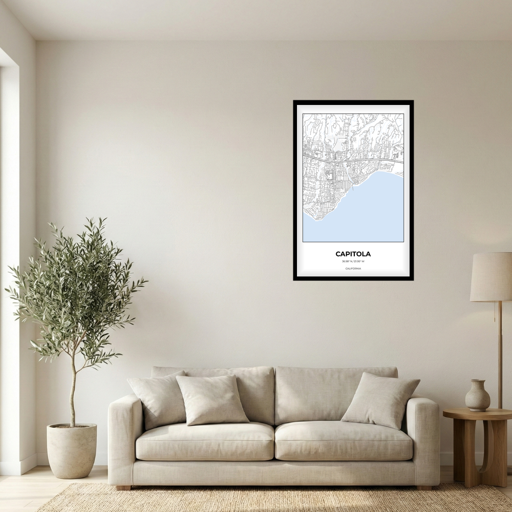 Capitola, California Winter rectangle mockup