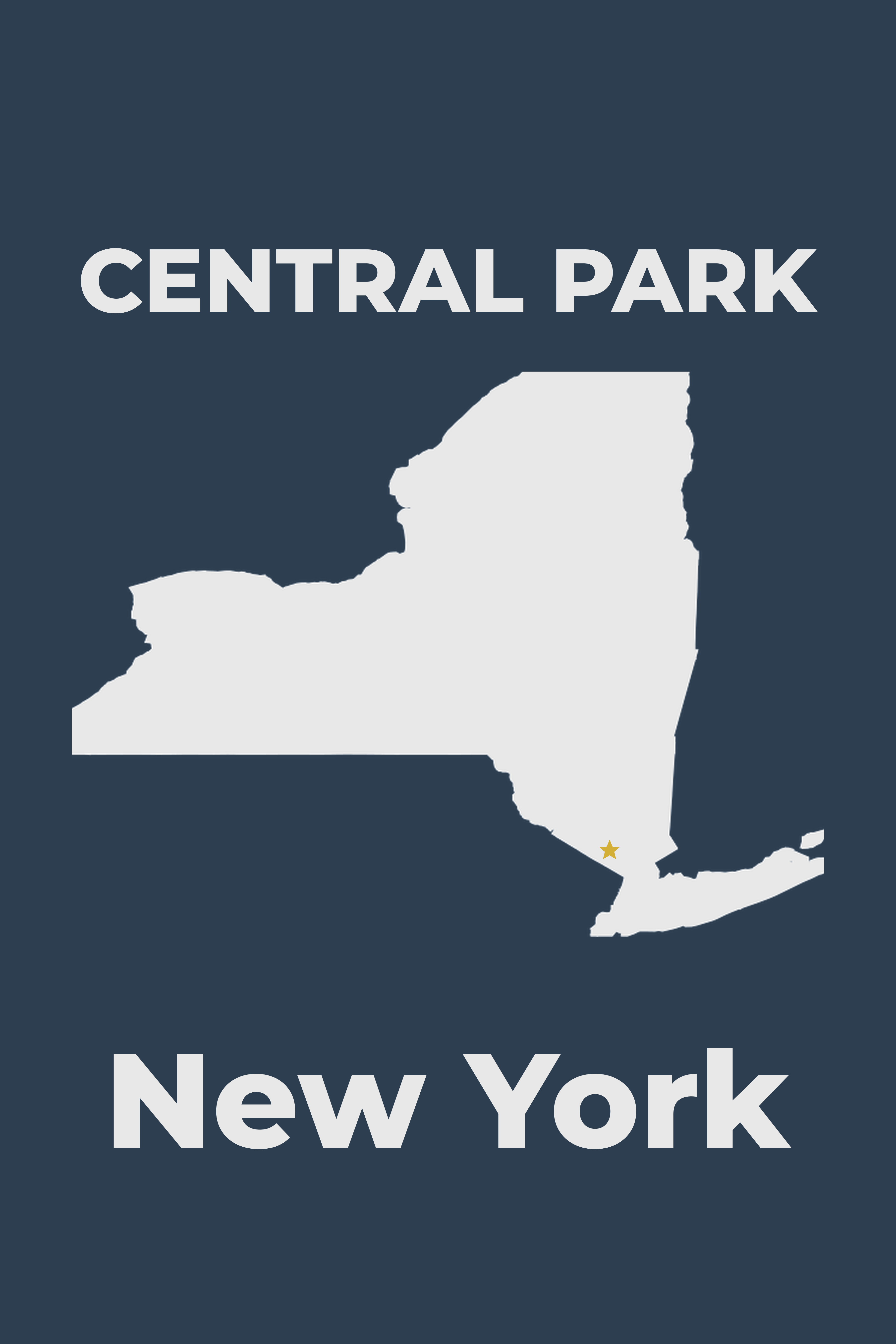 Central Park, New York Hometown poster