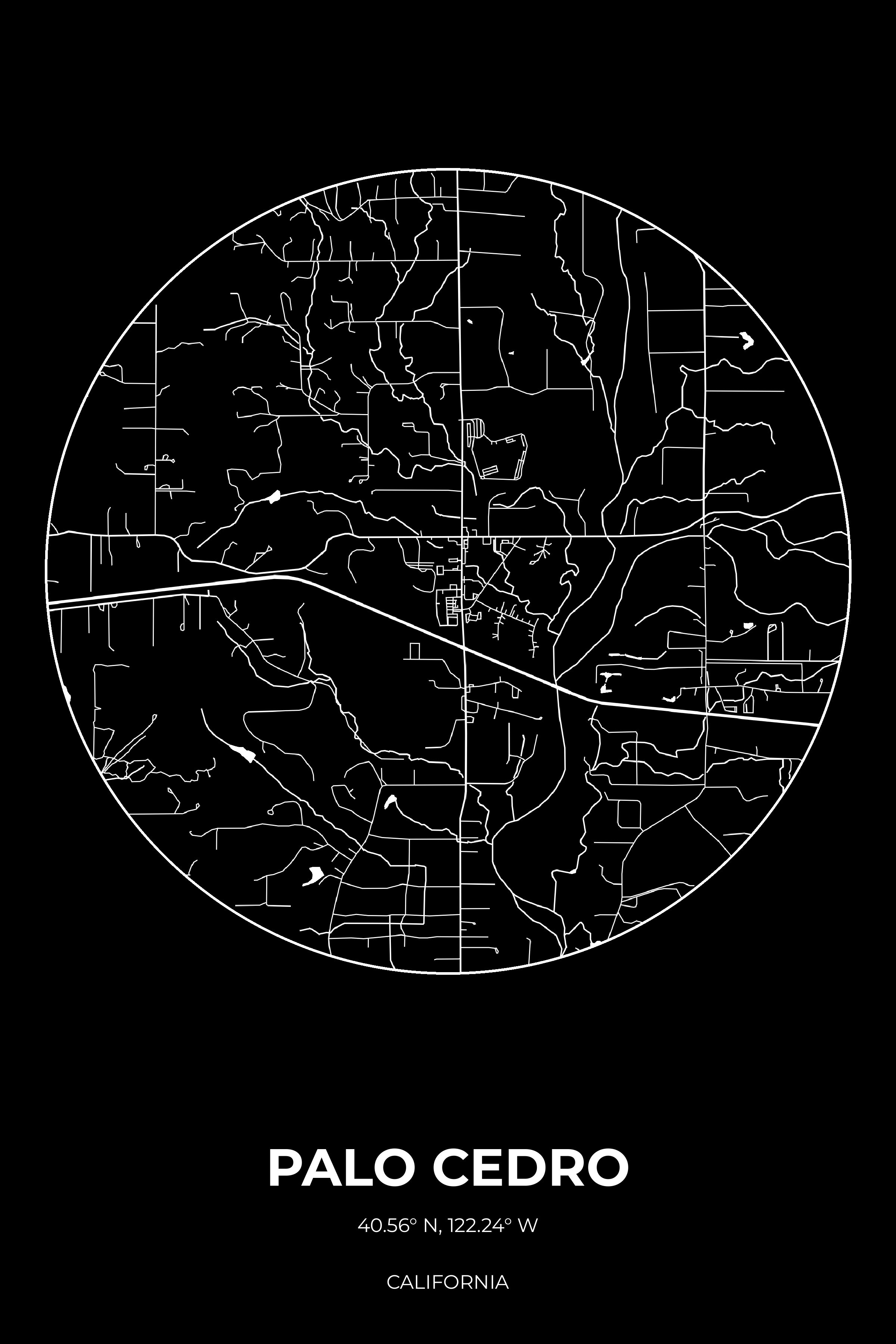 Palo Cedro, California Inverse circle map