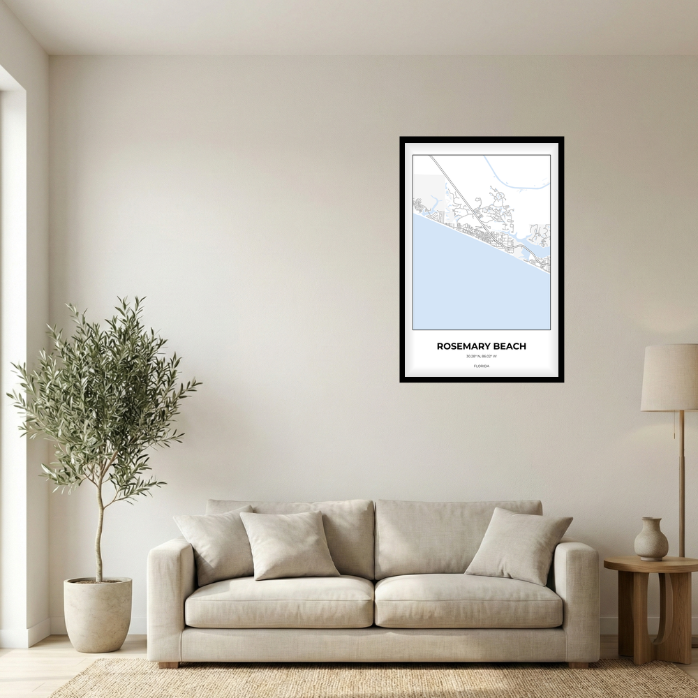 Rosemary Beach, Florida Winter rectangle mockup