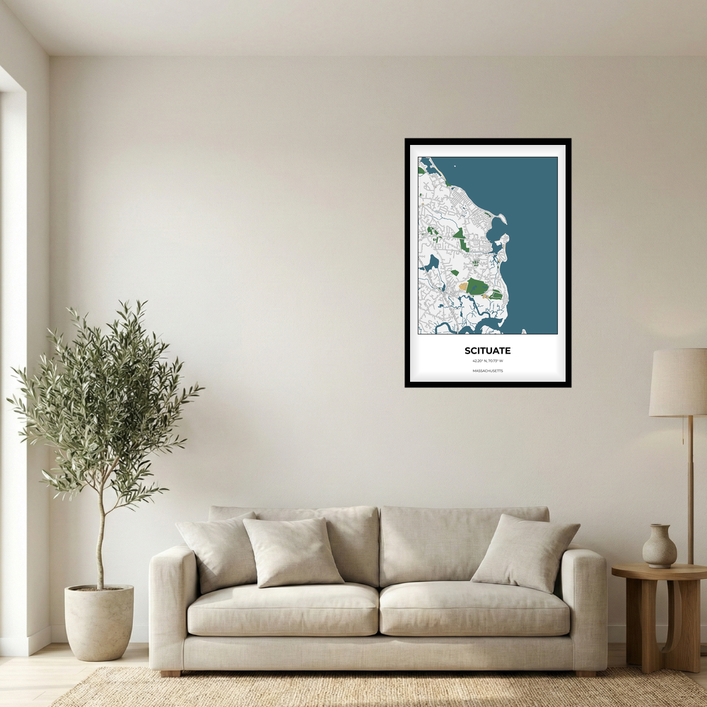 Scituate, Massachusetts Detailed rectangle mockup