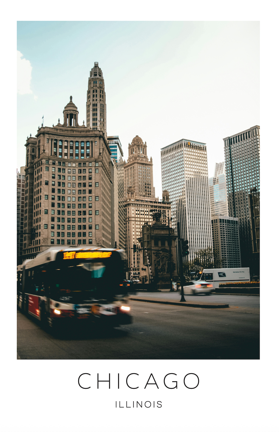 Chicago, Illinois Photo Print - Downtown