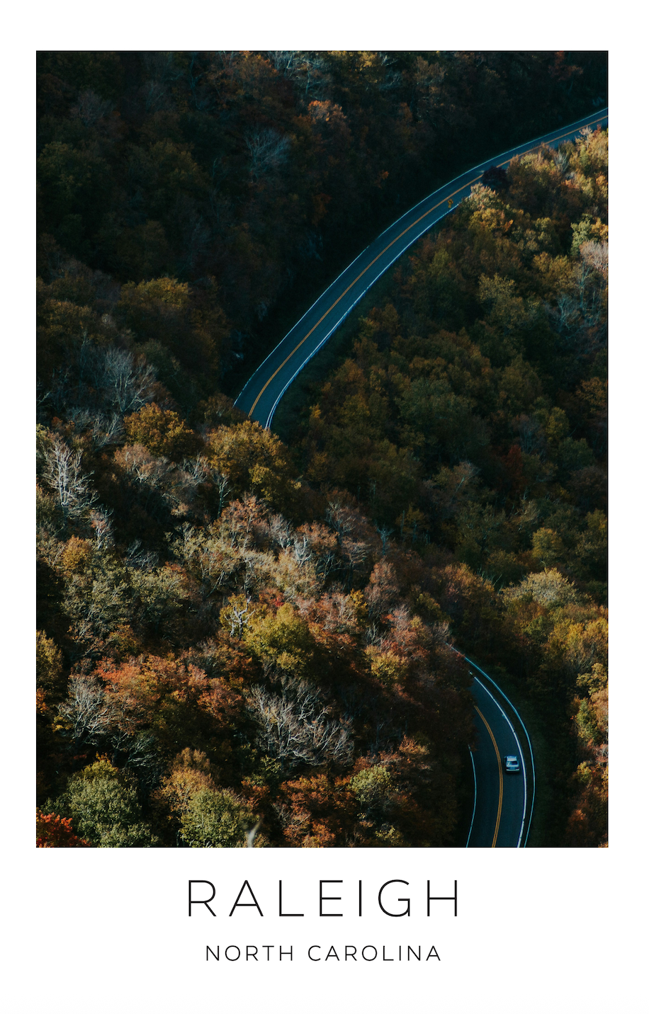 Raleigh, North Carolina Photo Print - Roads