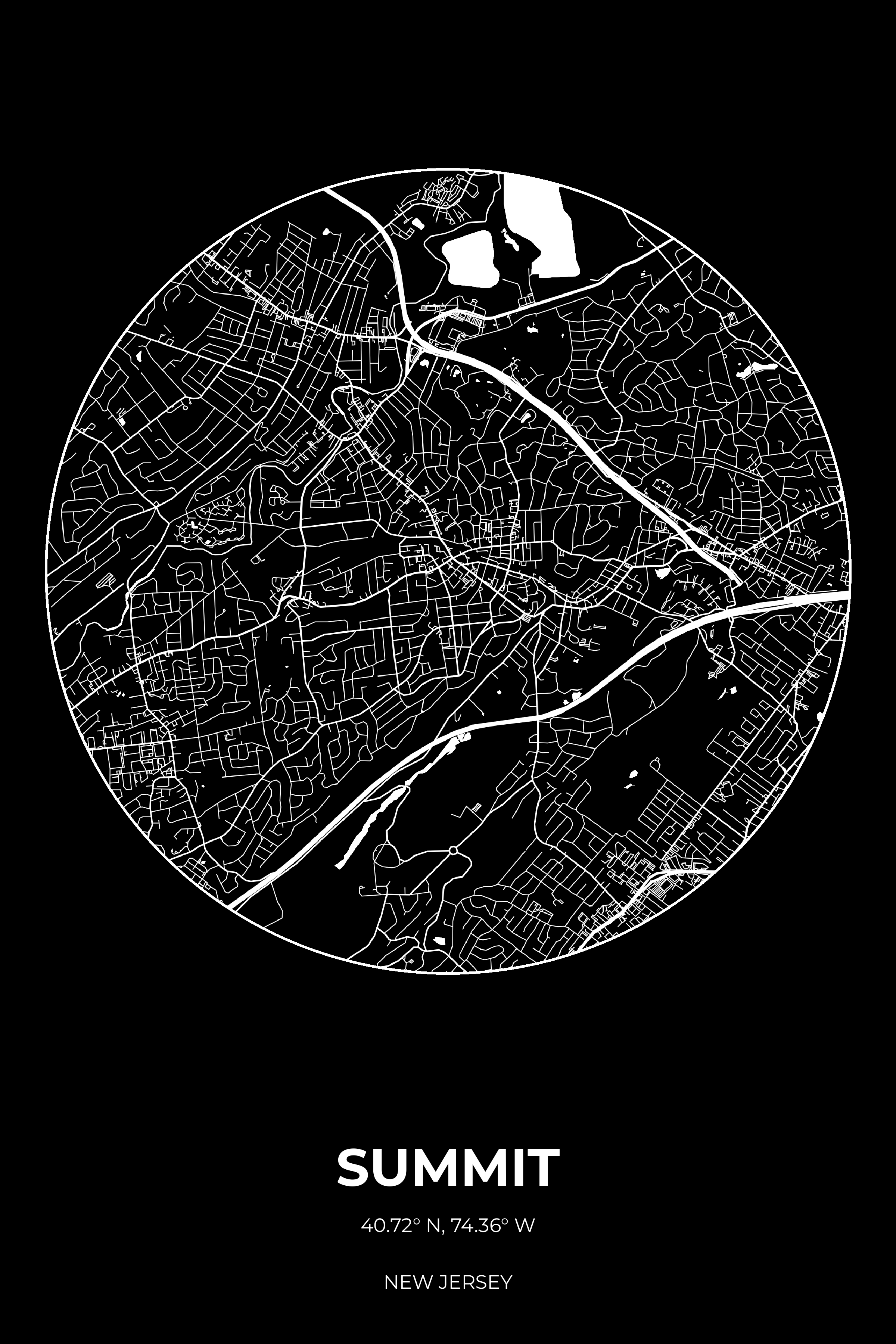 Summit, New Jersey Inverse circle map