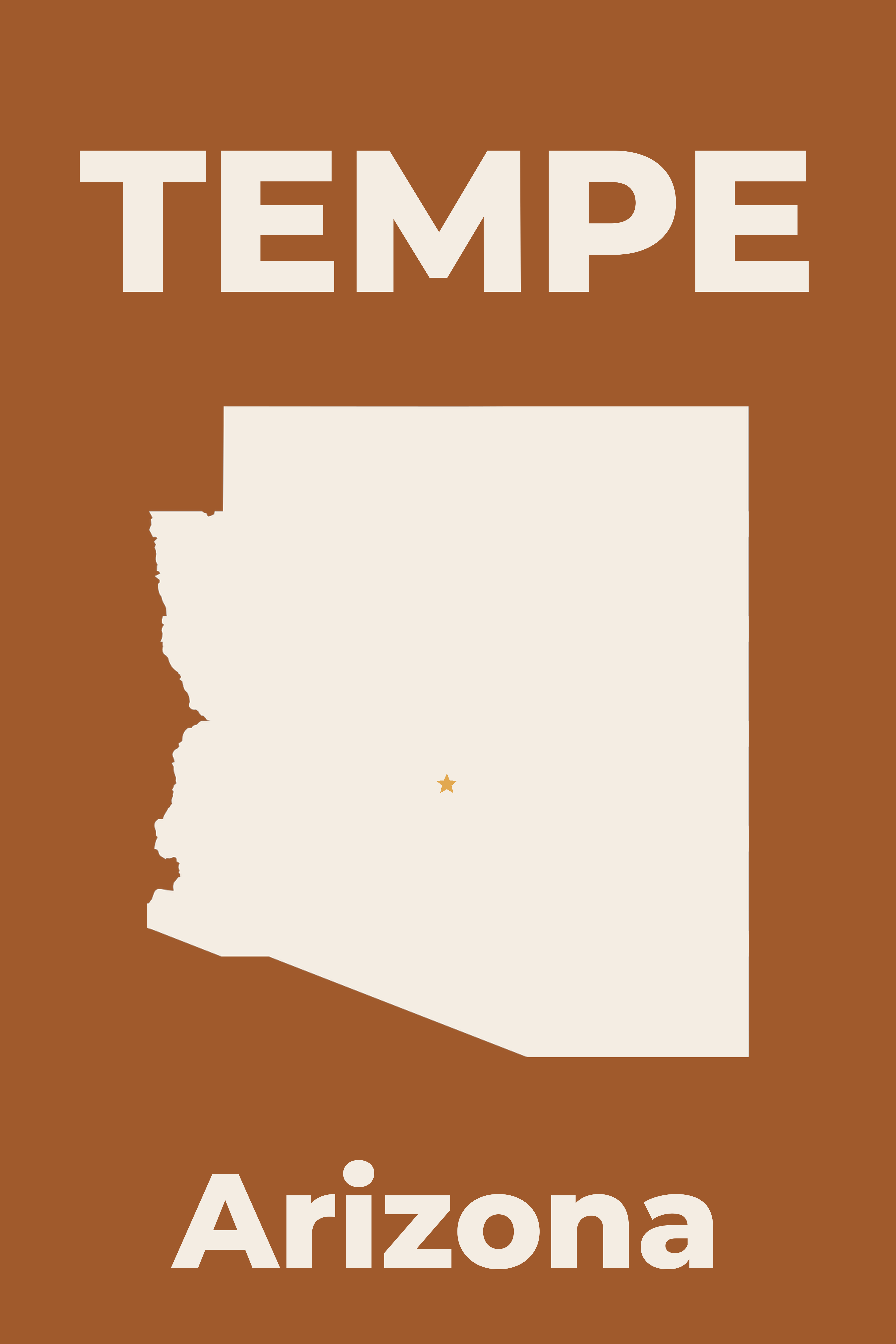 Tempe, Arizona Hometown poster
