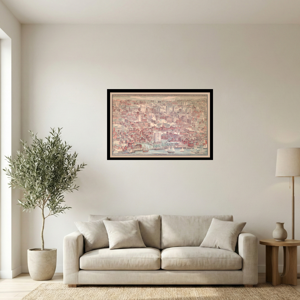 Vintage Philadelphia Retrospective Map Poster