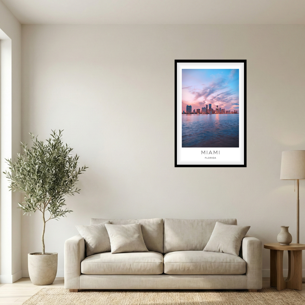 Miami, Florida Photo Print - Sunset
